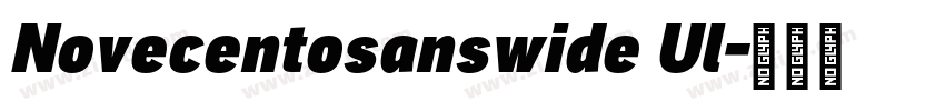 Novecentosanswide Ul字体转换